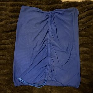 Blue Shein bathing suit cover up. Meant to cover bathing suit bottoms.